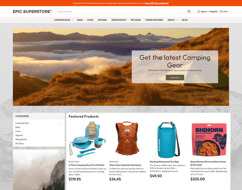 Epic Superstore Camping & Outdoors