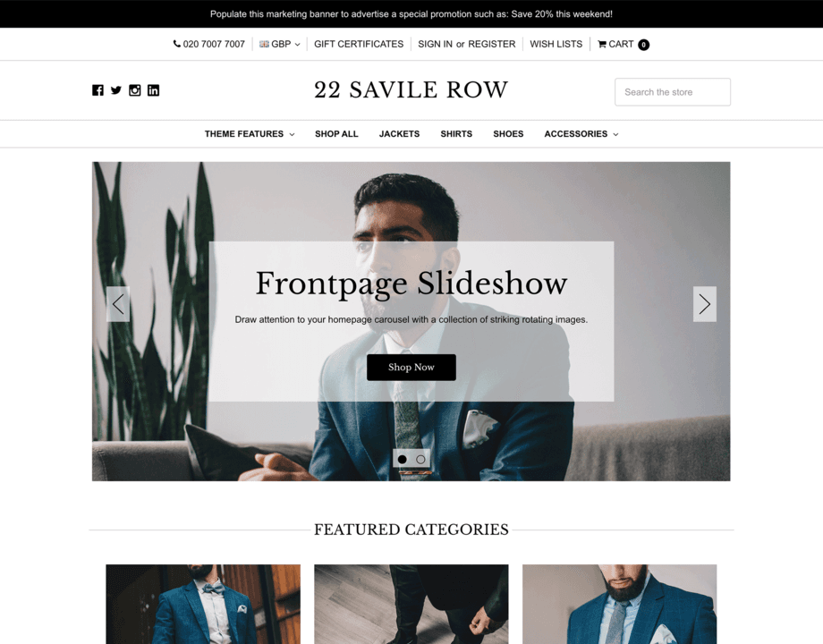 22 Savile Row Classic