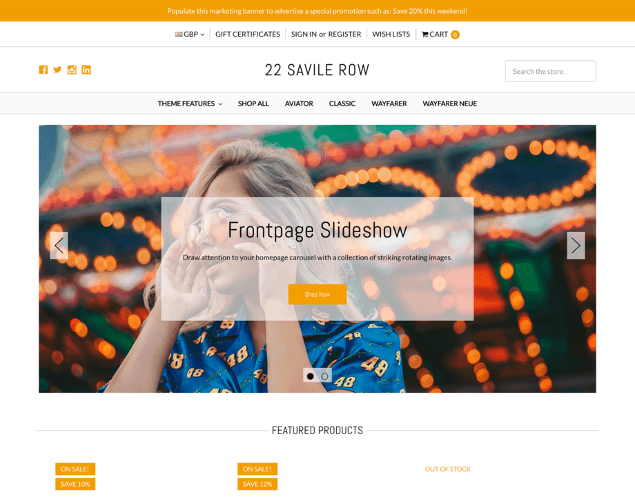 22 Savile Row Boutique