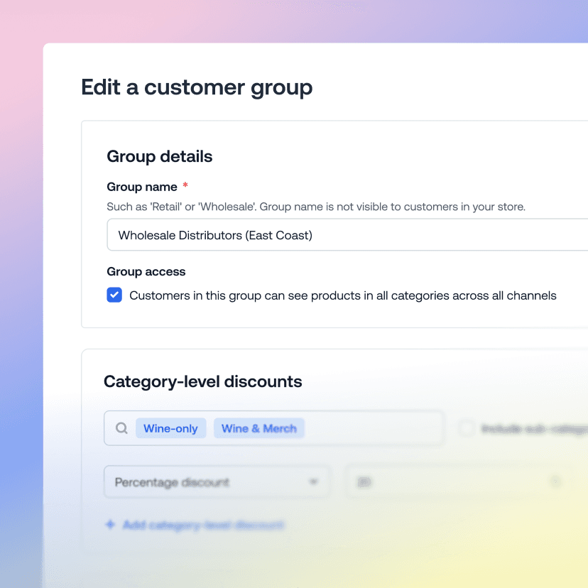 Payment methods selection UI featuring credit card and purchase order input fields.